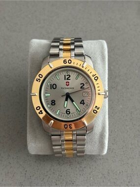 Victorinox Avenger Two-Tone Gold and Silver Men's Stainless Steel Watch